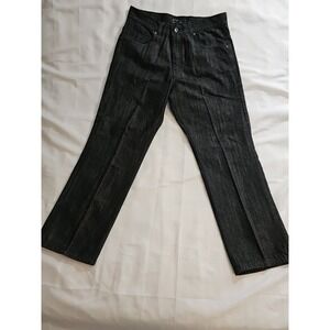 Rocawear Loose Fit Straight Leg Jeans Men's 38 x 33 Black Denim Flap Pockets